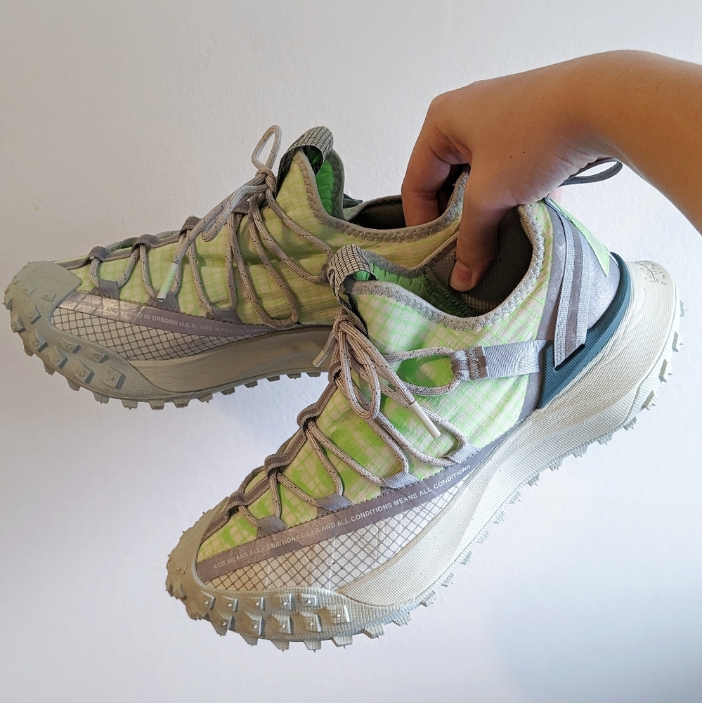 Nike ACG Mountain Fly Low Sea Glass 2021 Size 7.5 Hiking Sneaker Tennis Shoes